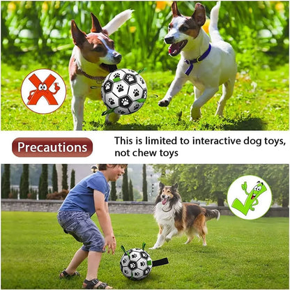 Super durable interactive soccer dog toy