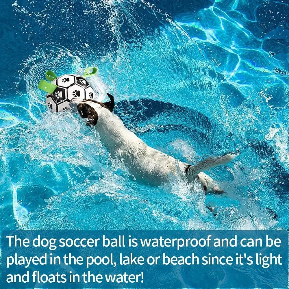 Super durable interactive soccer dog toy