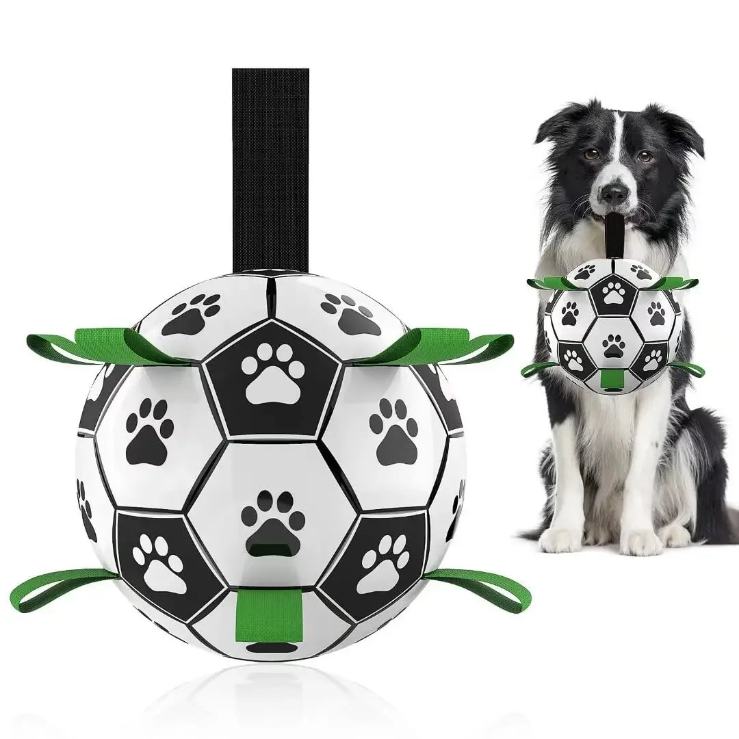 Super durable interactive soccer dog toy