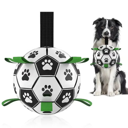 Super durable interactive soccer dog toy